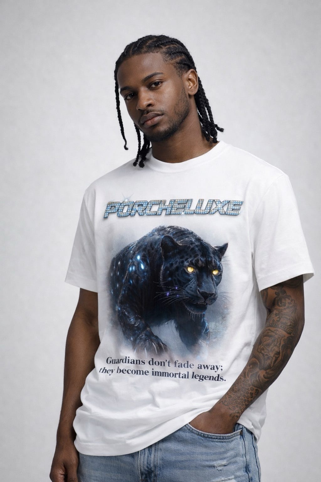 Black Panther Legacy Tee – White Edition