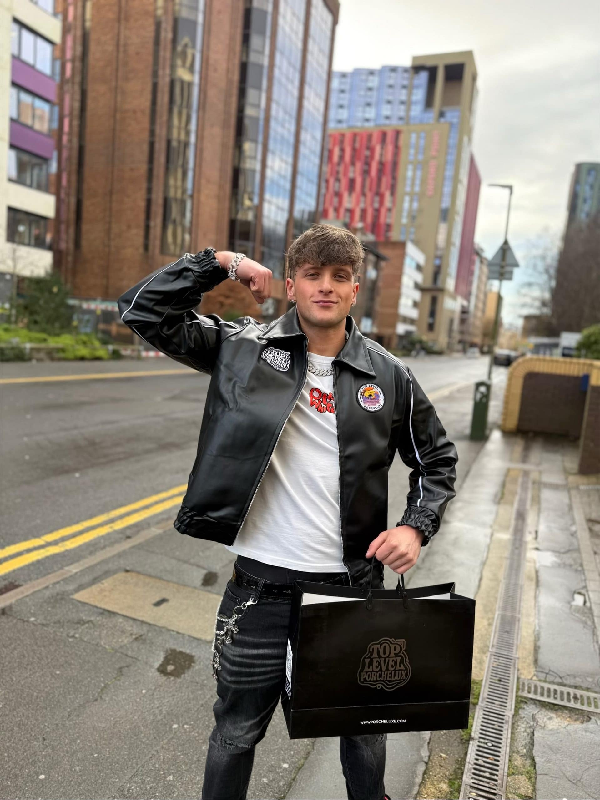 Panther Leather Jacket By Porcheluxe - Image 9