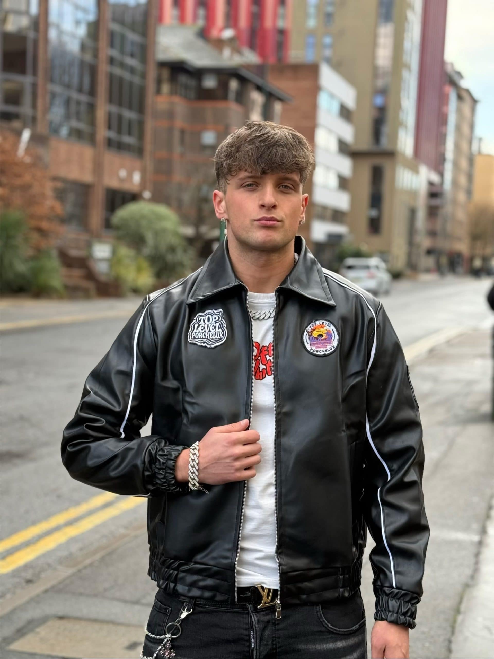 Panther Leather Jacket By Porcheluxe